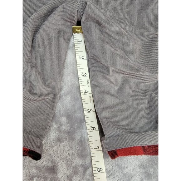 Tommy Bahama baby Gray Corduroy Reindeer plaid Overalls 3-6 months - Picture 6 of 9
